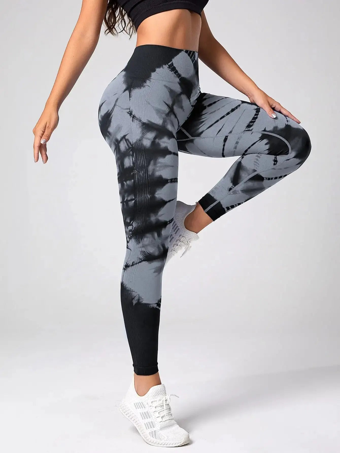 Leggings Seamless Mujer - Efecto Push-Up, Cintura Alta y Estilo Tie-Dye