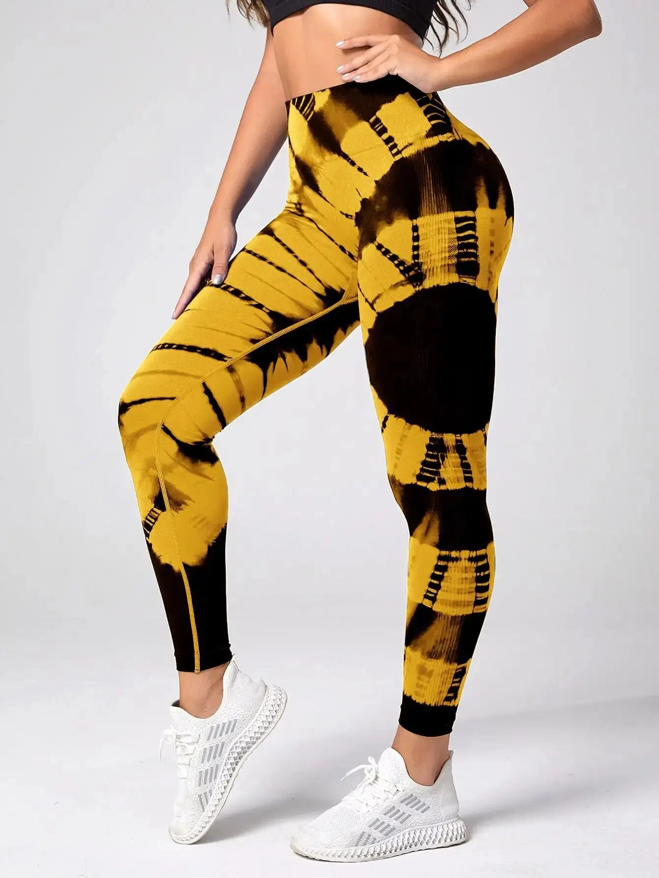 Leggings Seamless Mujer - Efecto Push-Up, Cintura Alta y Estilo Tie-Dye