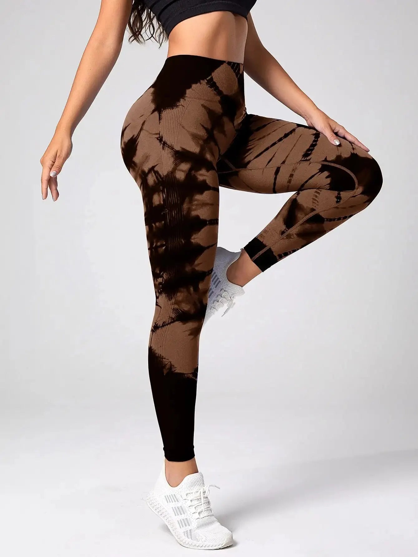 Leggings Seamless Mujer - Efecto Push-Up, Cintura Alta y Estilo Tie-Dye